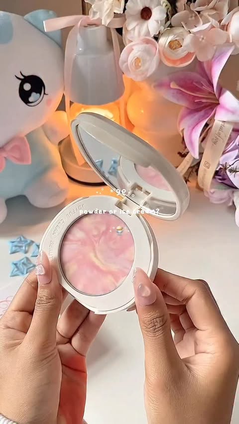 Instagram post by @naaadiaps for Barenbliss. Caption reads: powder or ice cream?🫶🏻 @barenbliss_id....