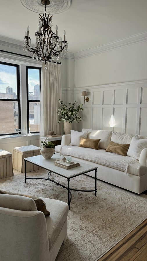 Instagram post by an influencer for West Elm Kids. Caption reads: We finally got a sofa that fits this space much....