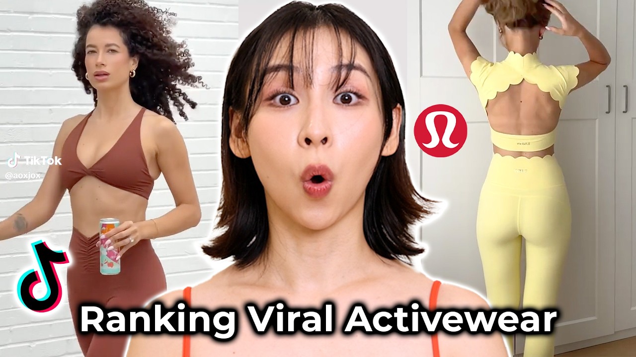 YouTube post by @tina_yong for Coreelle. Caption reads: I Bought Viral Active Wear 😳 Overhyped or Worth....