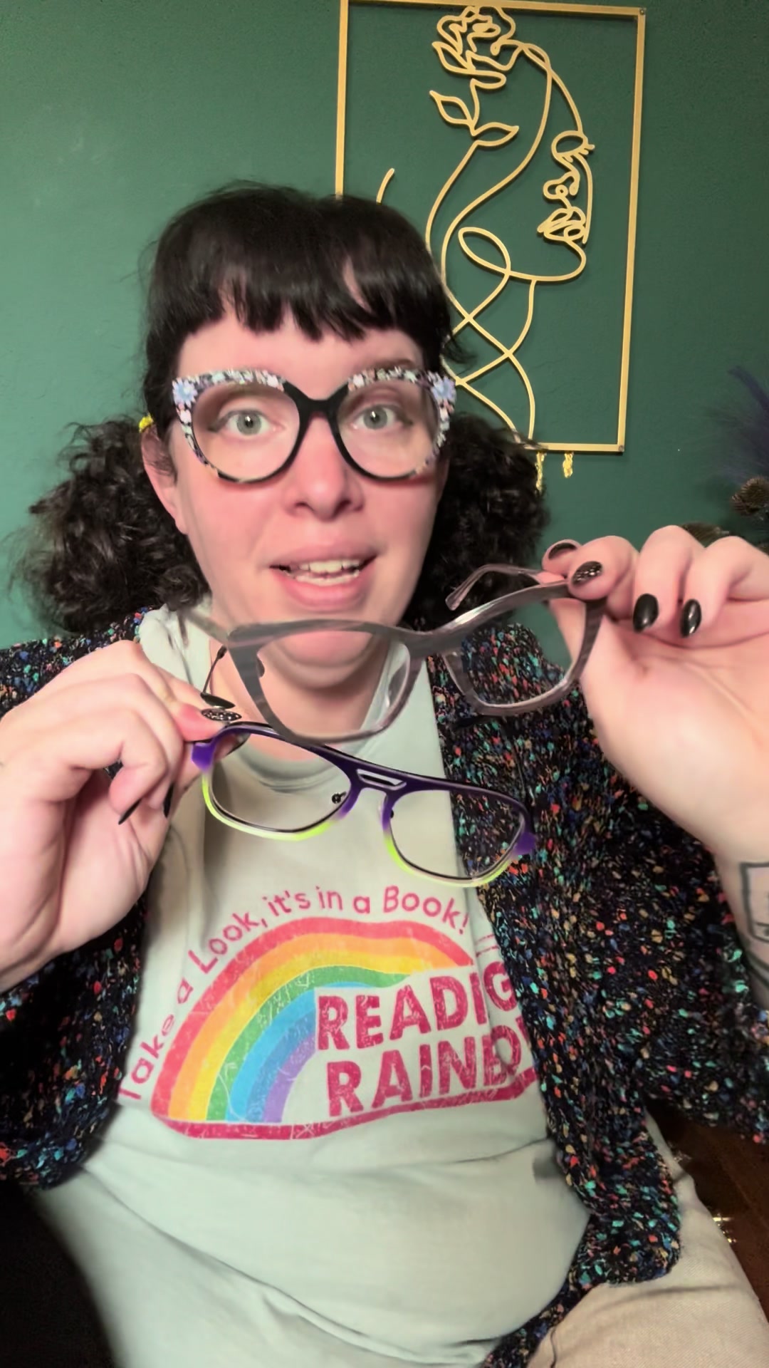 TikTok post by @mommacusses for Pair Eyewear. Caption reads: A lot of something for every style, need,....