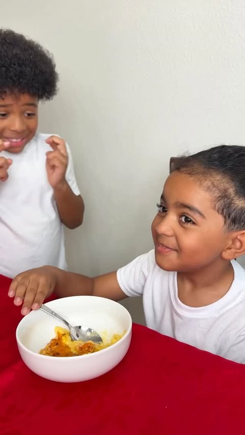 Instagram post by @mummy_anite for Campbell's. Caption reads: #CampbellsPartner Zeke was so excited to test his....