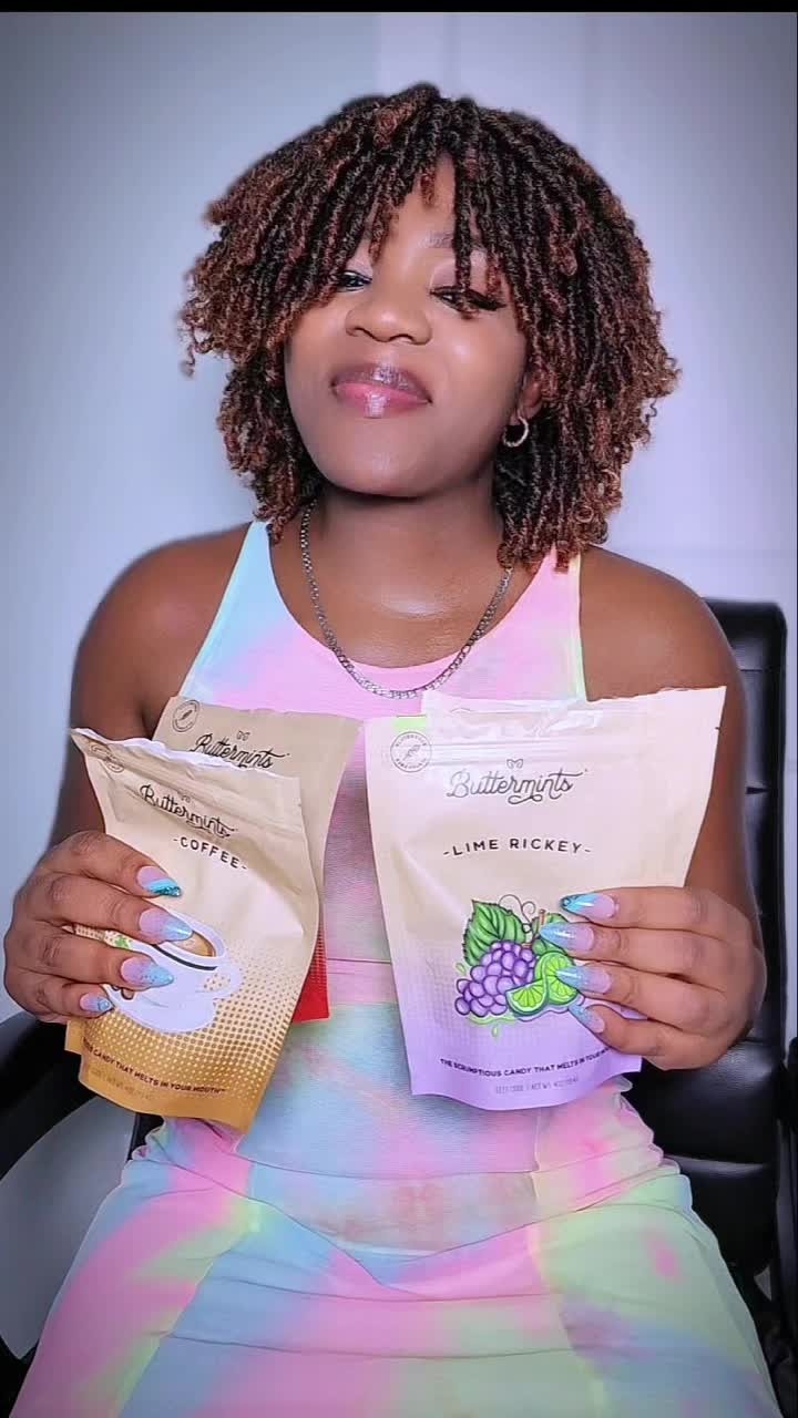 TikTok post by @bunmiawoyemi for Buttermints. Caption reads: [...] this good 😭 melts in your mouth.....