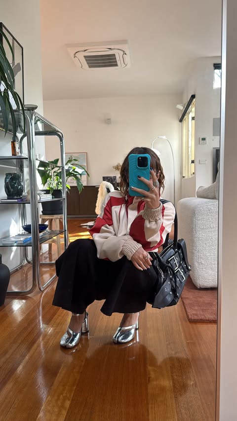 Instagram post by @marissalepps_ for Maison Margiela. Caption reads: [...] jacket: old @nuth_official shoes:....