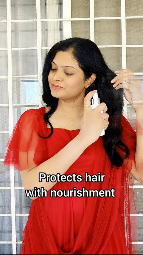 Instagram post by @shalu.ishi for Ktein Cosmetics. Caption reads: [...] ✨ This hair styling wand from....