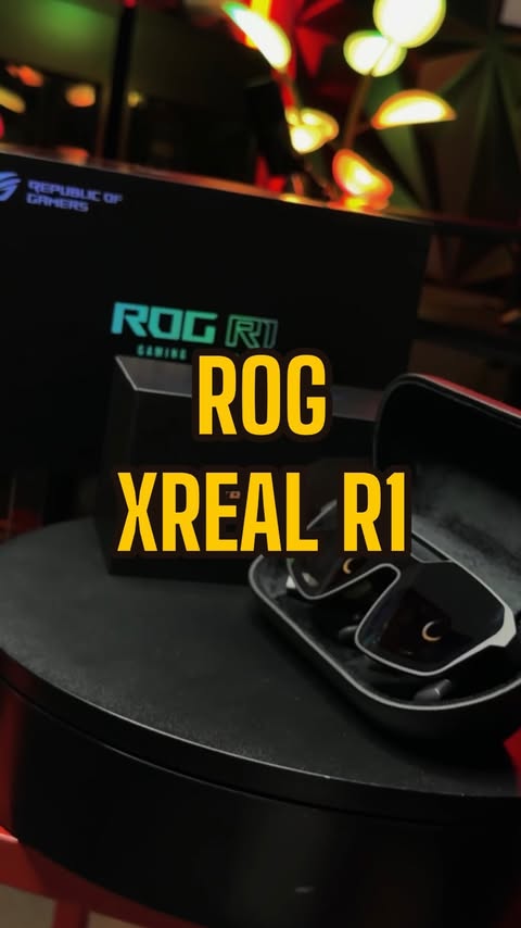 Instagram post by @dinocornel for Republic of Gamers. Caption reads: Imagine gaming on a 171” display at 240Hz anywhere....