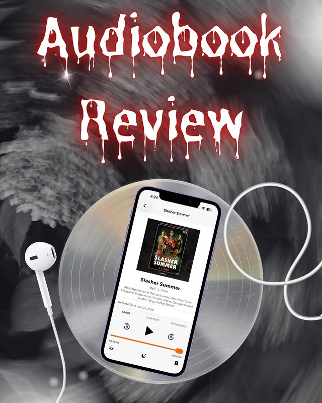 Instagram post by @sadiesreadingadventures for Penguin Random House Audio. Caption reads: 🎧Audiobook Review🎧 Thank you @prhaudio for my....