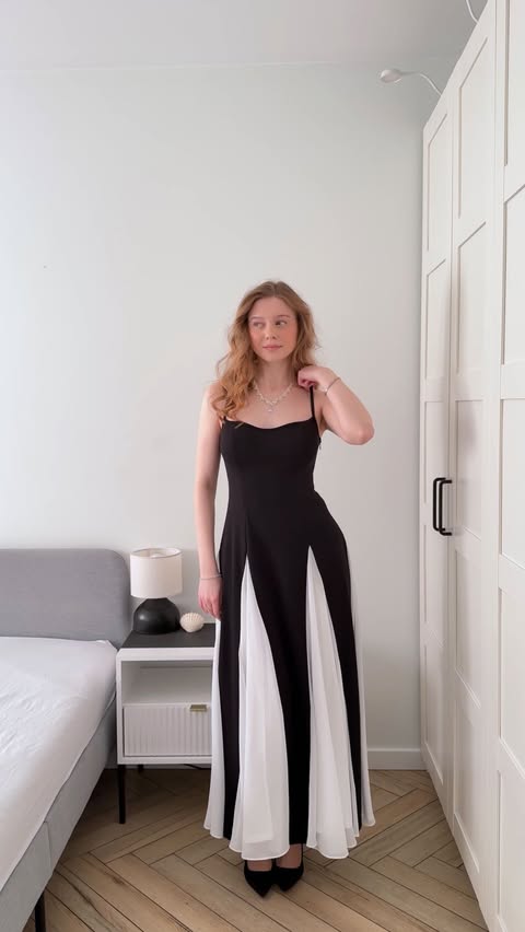 Instagram post by @yaanaa.r for Ever-Pretty. Caption reads: [...] collection “The Monochrome Edit” by....