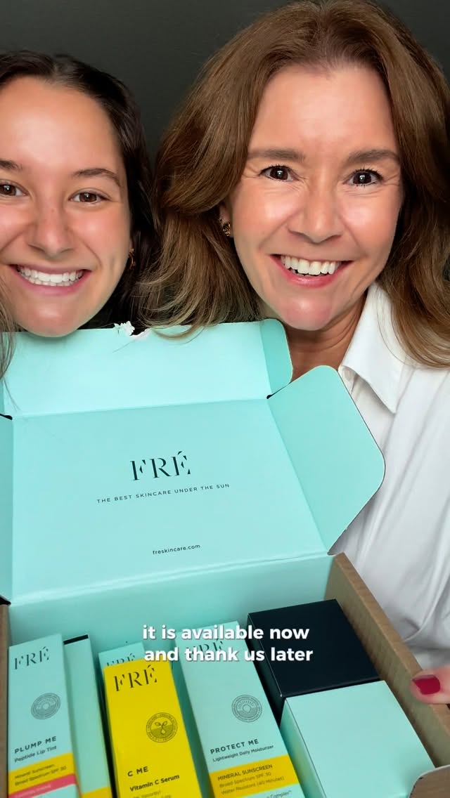 Instagram post by @antoniapassalacqua for Freskincare. Caption reads: Run don’t walk to pick up FRÉ Skincare! Now....