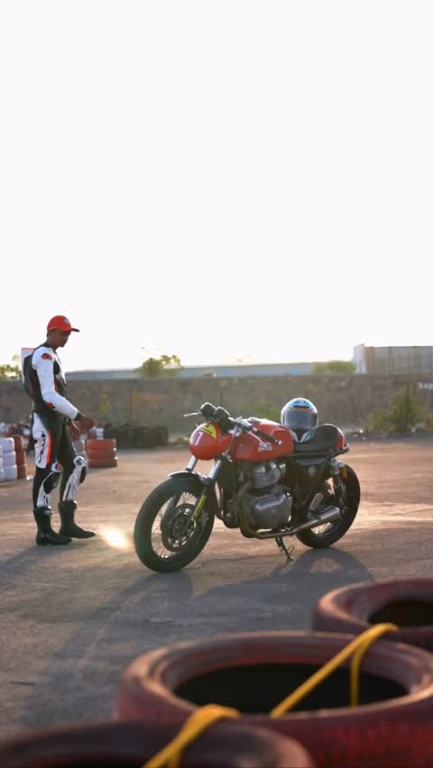 Instagram post by @powerdrift for Royal Enfield. Caption reads: [...] up. The Pune Zonal Round of the Royal....
