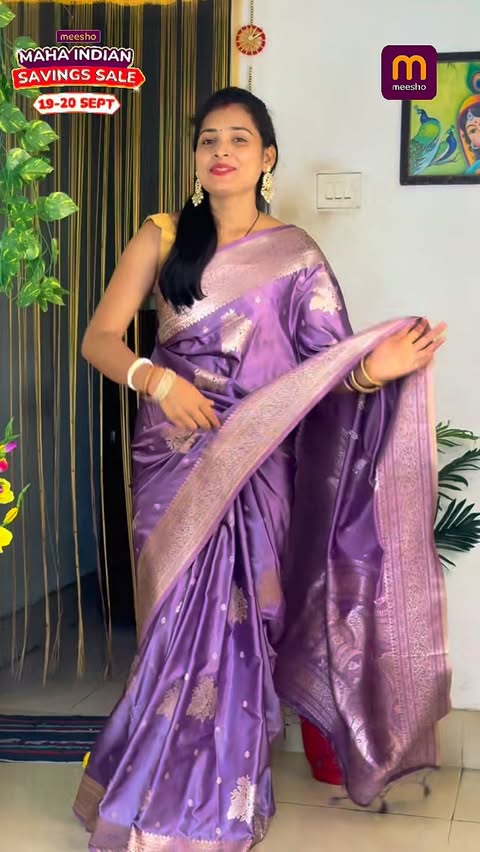 Instagram post by @nitya_mahto_d for Wishlink. Caption reads: [...] hai on 19th- 20th September @meeshoapp....