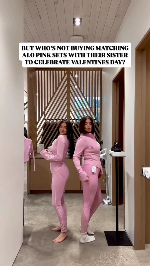 Instagram post by @baybodd for Alo Yoga. Caption reads: [...] to shop everything we got 🫶🏼 #alo #aloyoga....