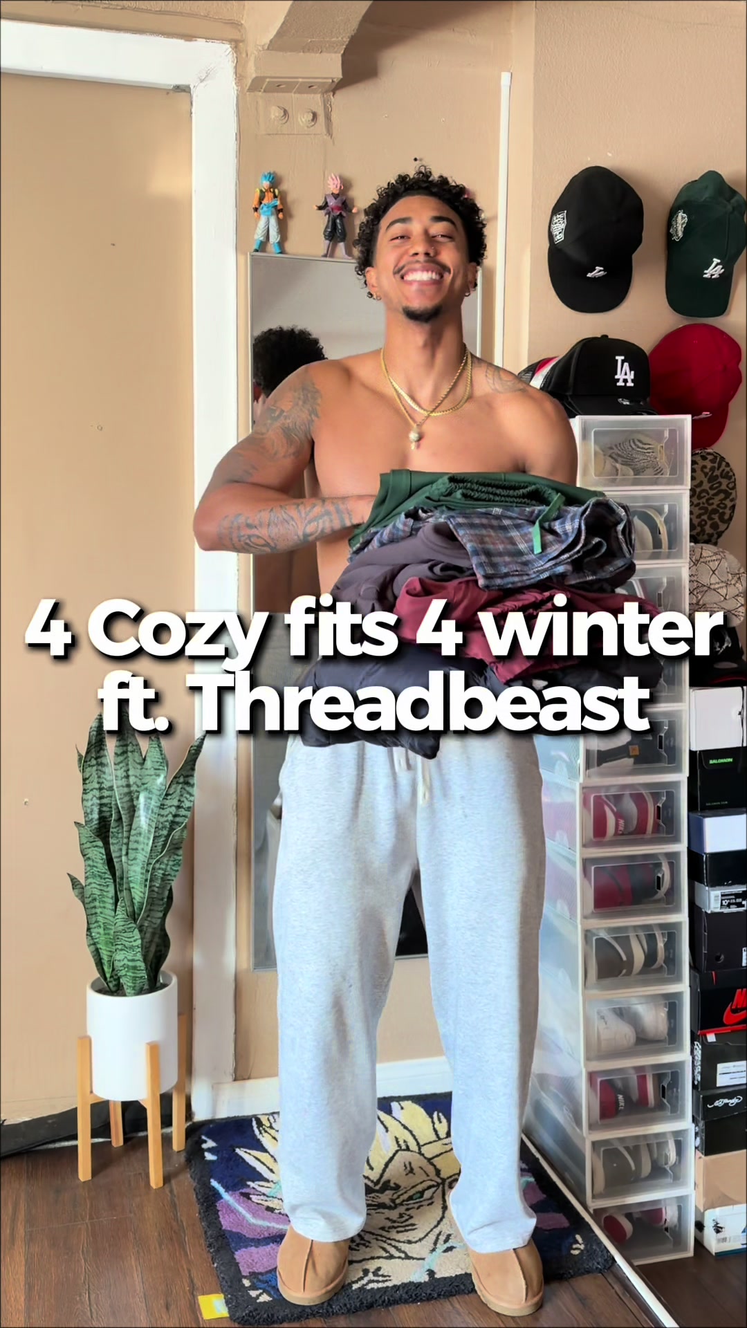 TikTok post by @a_j_a_u_n for ThreadBeast. Caption reads: [...] fits to rock in Cali winter for you !....