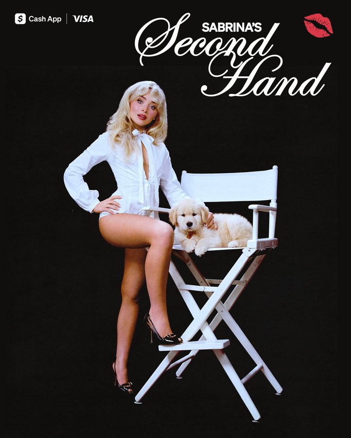 Instagram post by @teamsabrina for Cash App. Caption reads: Do you want the house tour? Sabrina’s Secondhand....