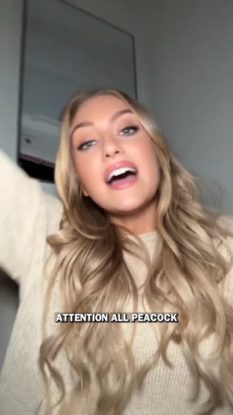 Instagram post by @maggiesajak for Peacock. Caption reads: [...] underway!! Make sure to stream Wheel on....