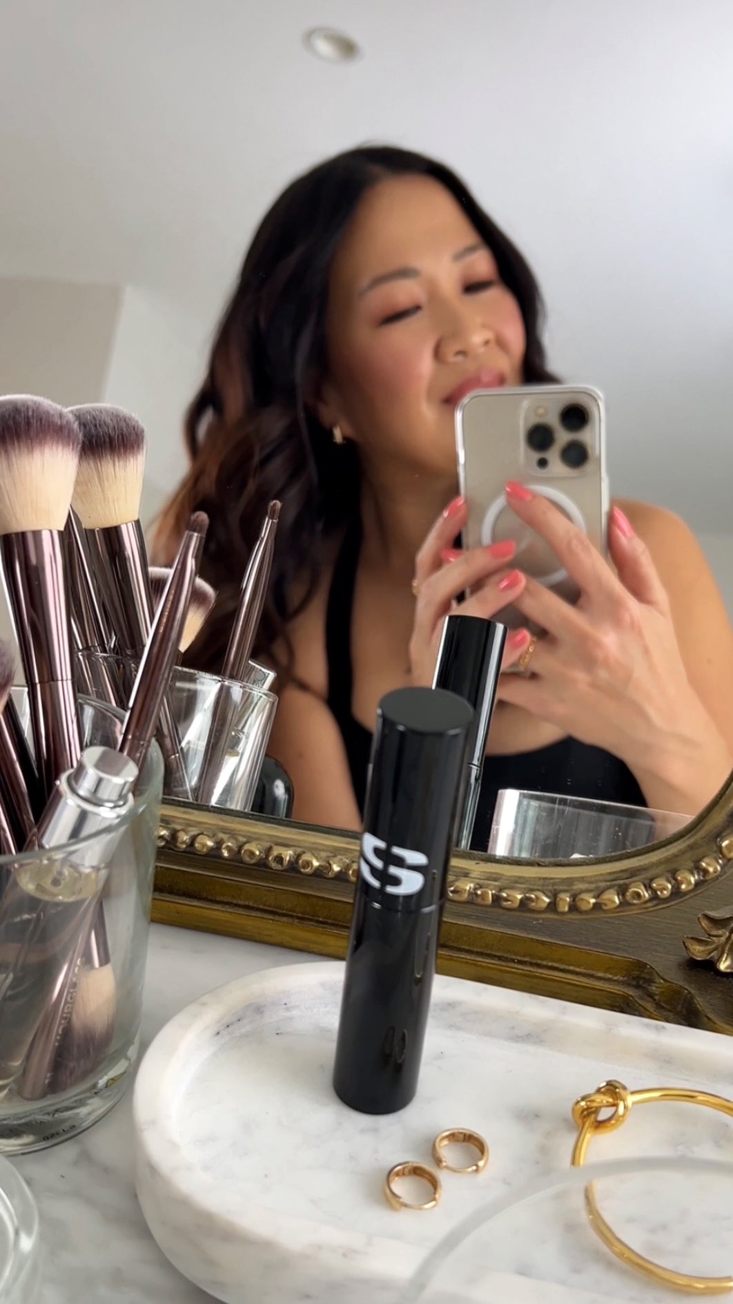 Instagram post by @beautylookbook for Bloomingdales. Caption reads: Sharing a look at one of my mascara favorites from....