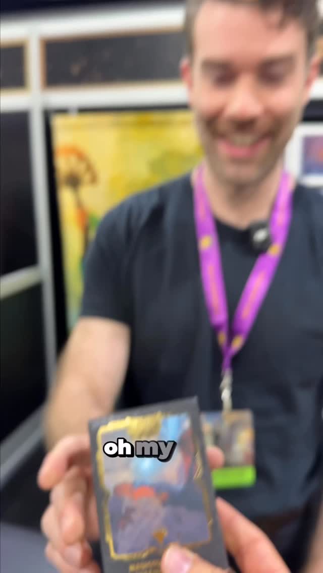 Instagram post by @kt.carpenter for Dragon Shield. Caption reads: POV: Your artwork ends up on Dragon Shield sleeves....