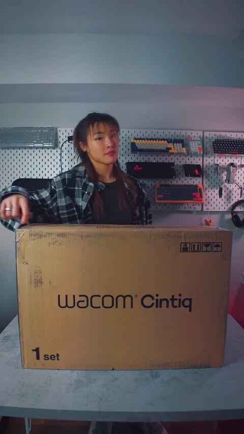 Instagram post by @ryuxrstudio for Wacom. Caption reads: [...] with me 😎 I finally got my hands on the....