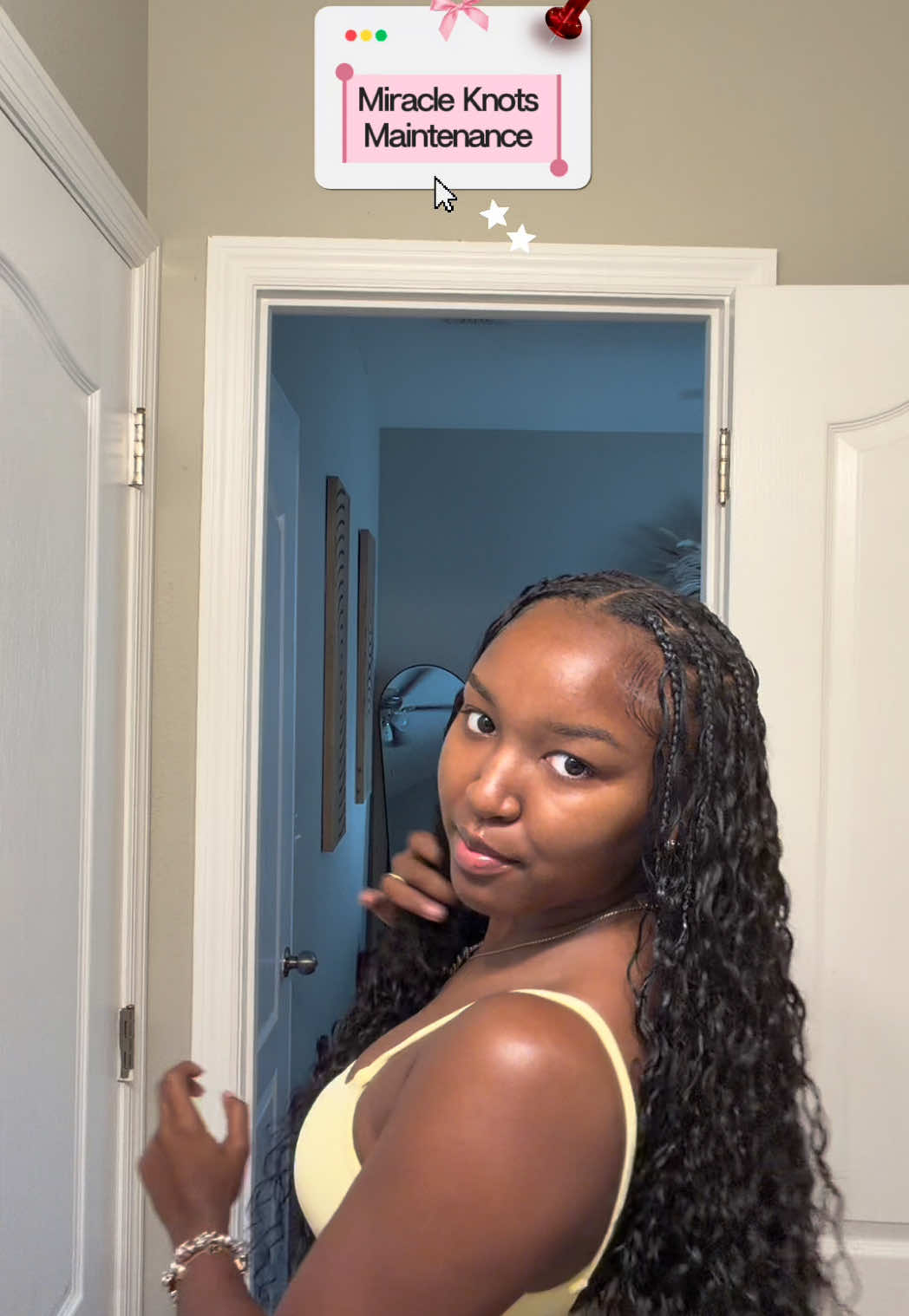 TikTok post by @raemariiie for The Frontal Queen. Caption reads: [...] for fluffy curls! @ISEEHAIR @The Frontal....