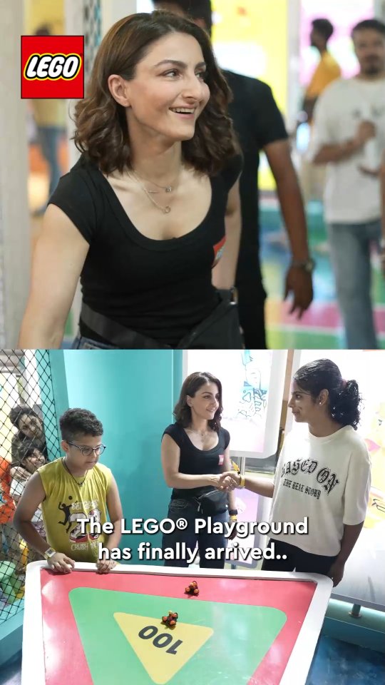Instagram post by @sakpataudi for LEGO. Caption reads: The LEGO Playground magic is just getting started!....