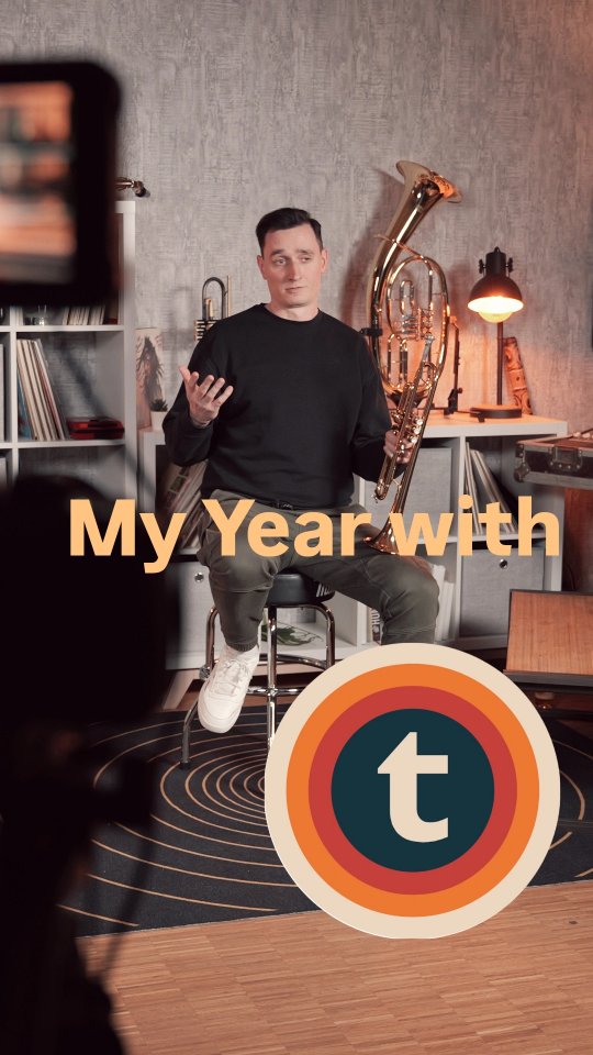 Instagram post by @ecke.felix for Thomann. Caption reads: My Journey so far with "Thomann Brass & Winds" ✨️....
