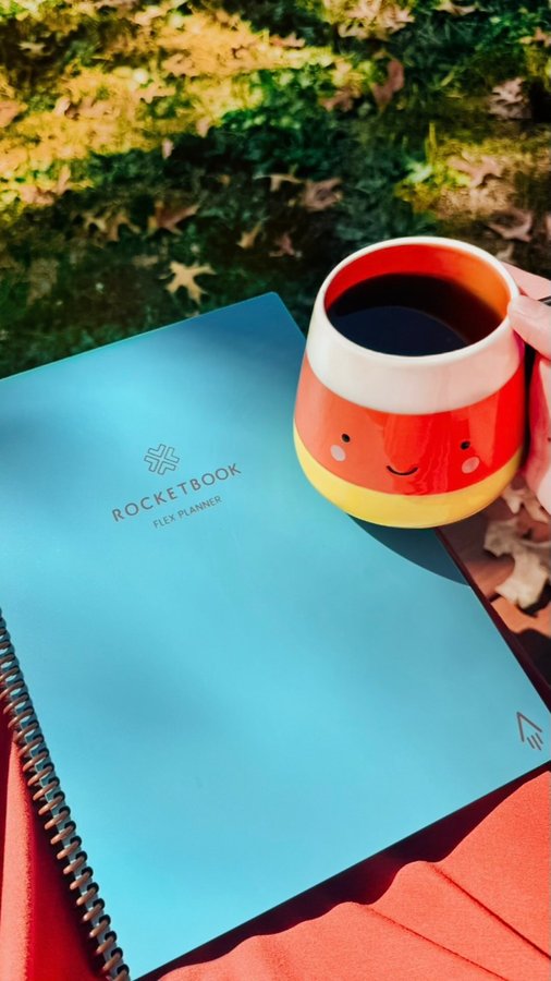 Instagram post by @dunnfamilyfun for Rocketbook. Caption reads: All my ideas, one flex. 🚀 Well one....