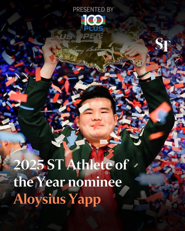 Instagram post by @straits_times_sport for The Straits Times. Caption reads: The Straits Times is celebrating outstanding [...].