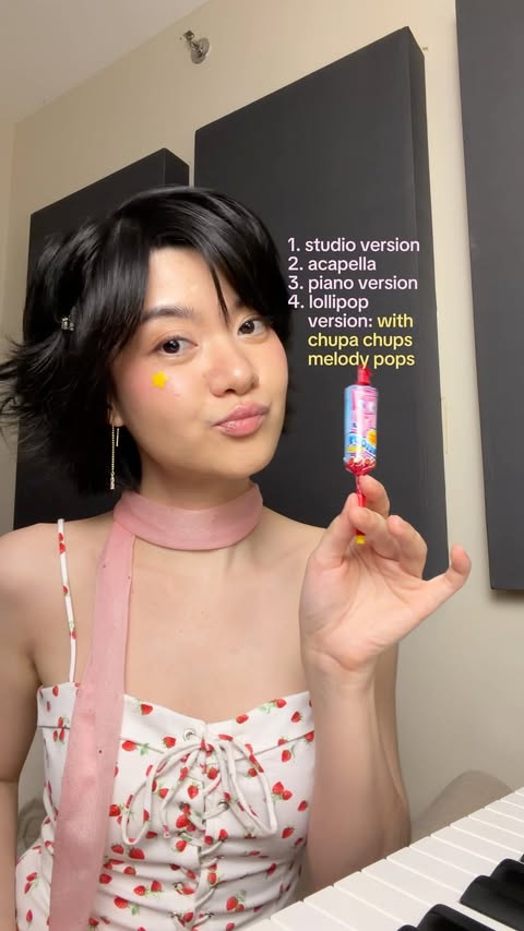 Instagram post by @heyimaika for Chupa Chups. Caption reads: [...] it up with a lollipop version....