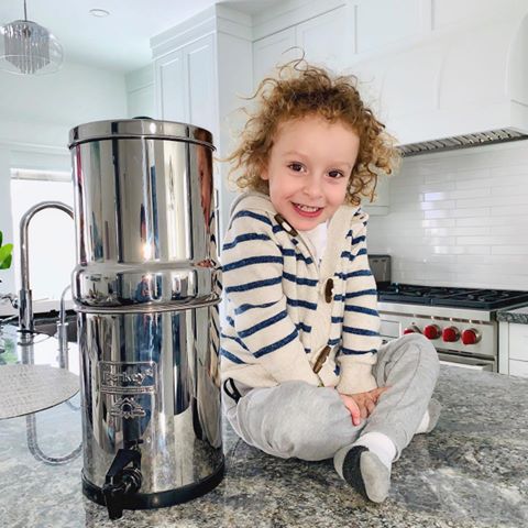 Instagram post by @nutritionbyadele for Boroux. Caption reads: Why I Love Our Berkey Water Filter @berkey_filters....