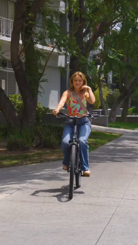 Instagram post by @nukivanlent for TENWAYS E-Bike. Caption reads: [...] @tenways_ebike 🤷‍♀️😂🇩🇪 #german....