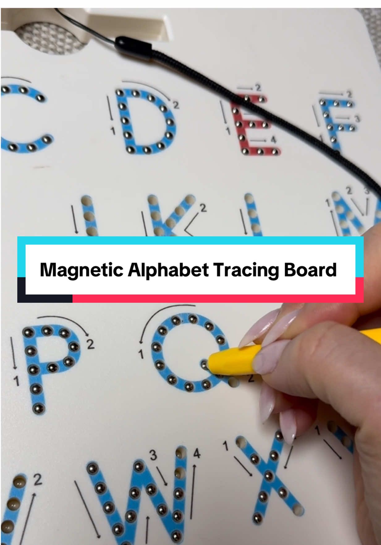 TikTok post by @lyntotheley for JoyCat. Caption reads: [...] to practice their handwriting! @joycattoys....