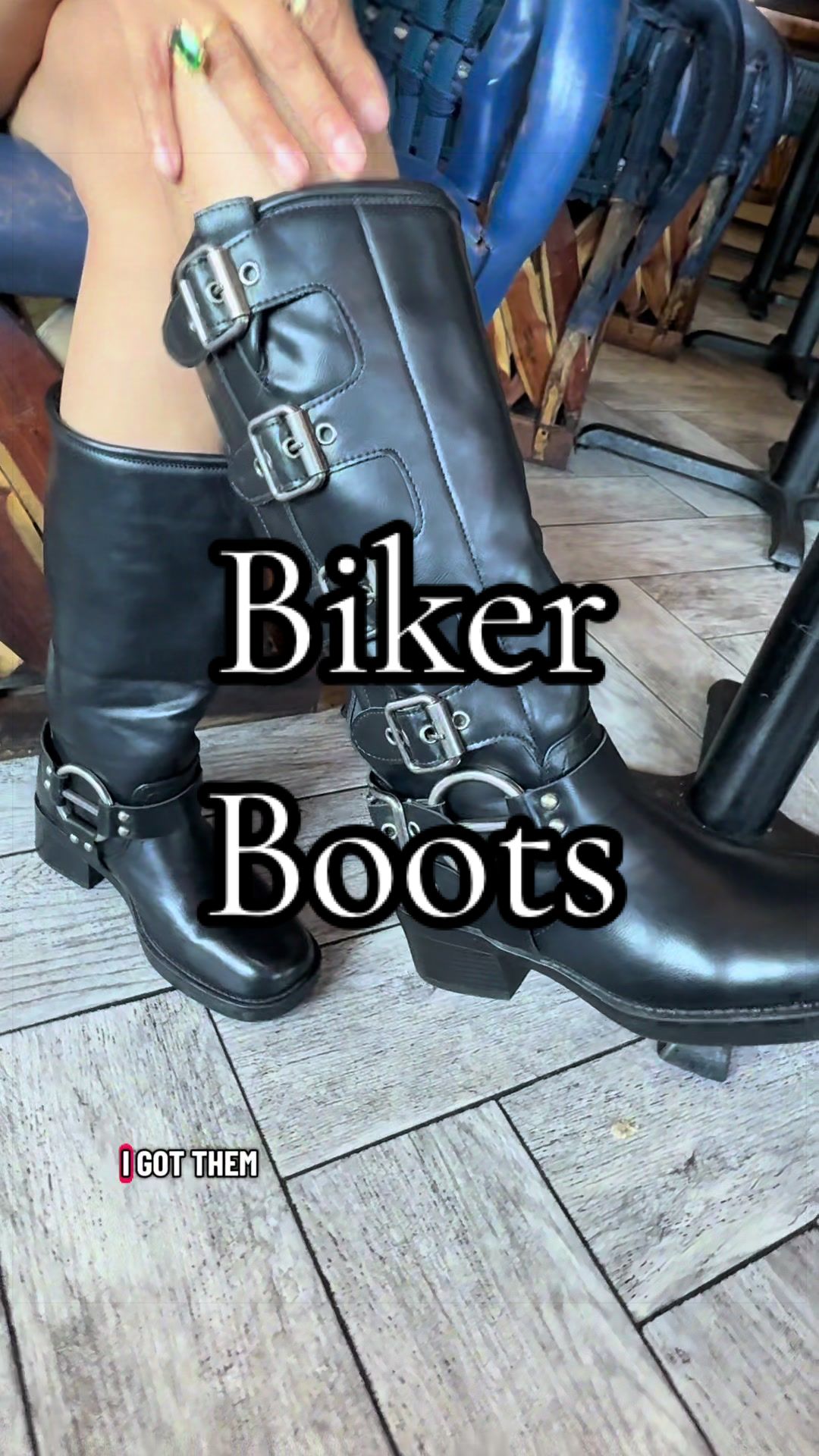 TikTok post by @hotmessnicole for Dream Pairs. Caption reads: [...] cool-girl boot for fall, this is it. @Dream....