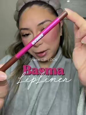 TikTok post by @postedbyamy for BASMA Beauty. Caption reads: [...] combo is not going anywhere 😍🙌🏻 @BASMA....