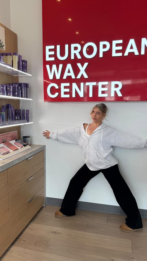 Instagram post by @kaylakane for European Wax Center. Caption reads: Such an easy mix-up, honestly. @europeanwax....