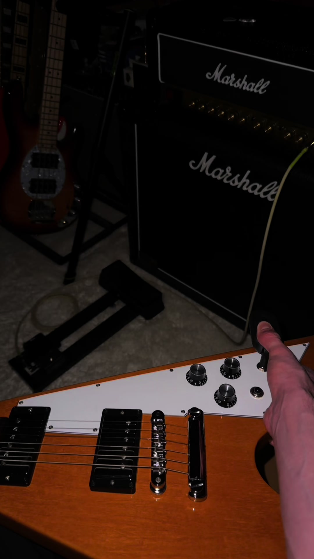 TikTok post by @pdvguitar for Gibson. Caption reads: [...] chords & tabs)@metallica @Gibson Guitar....