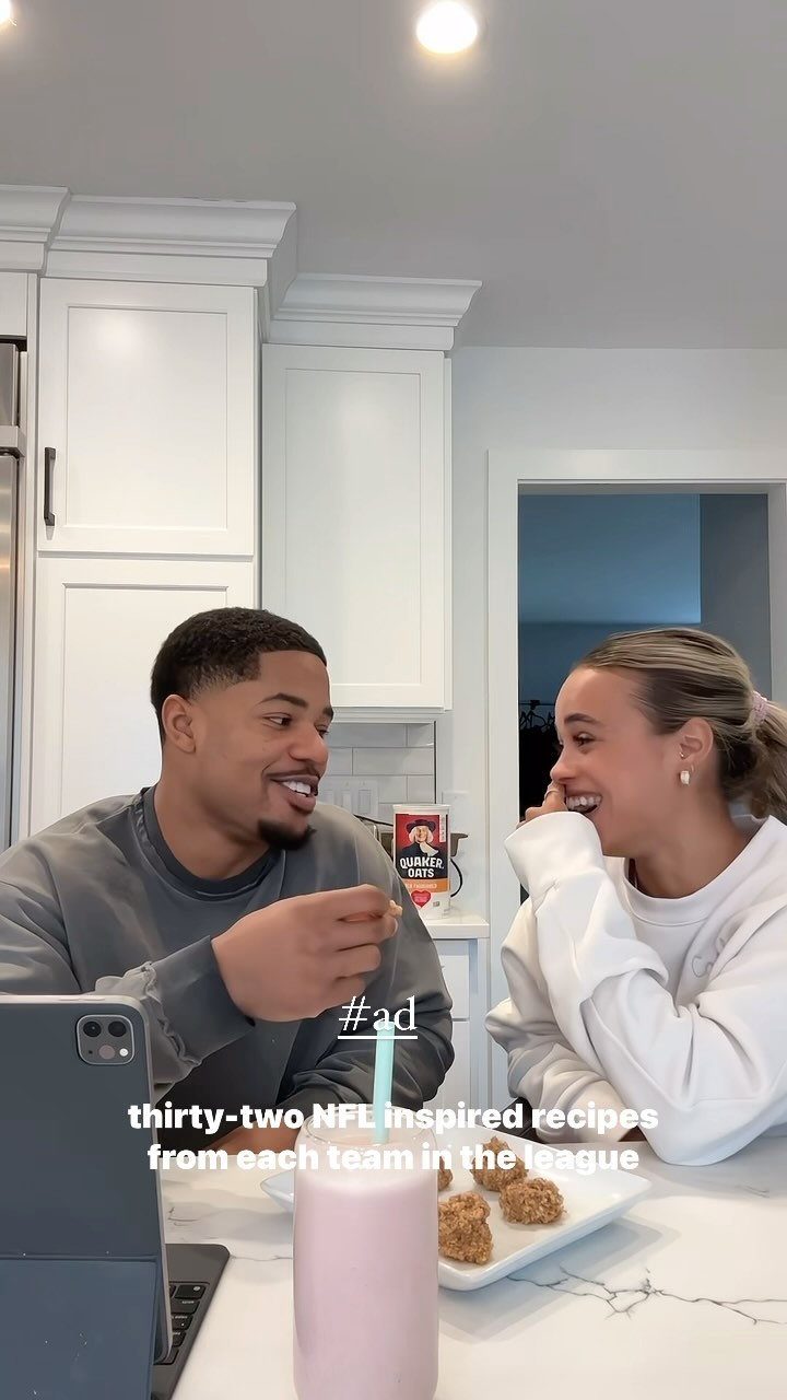 Instagram post by @sterlingshepard for Quaker Oats. Caption reads: #ad Sooo many recipes for such a pantry staple❤....