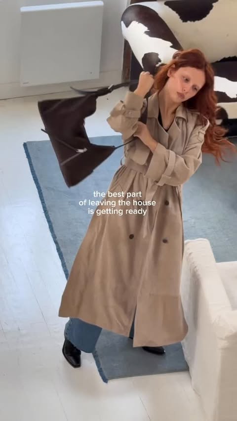 Instagram post by @mariegaguech for ALLSAINTS. Caption reads: I know you feel the same @allsaints 🤍 publicité.