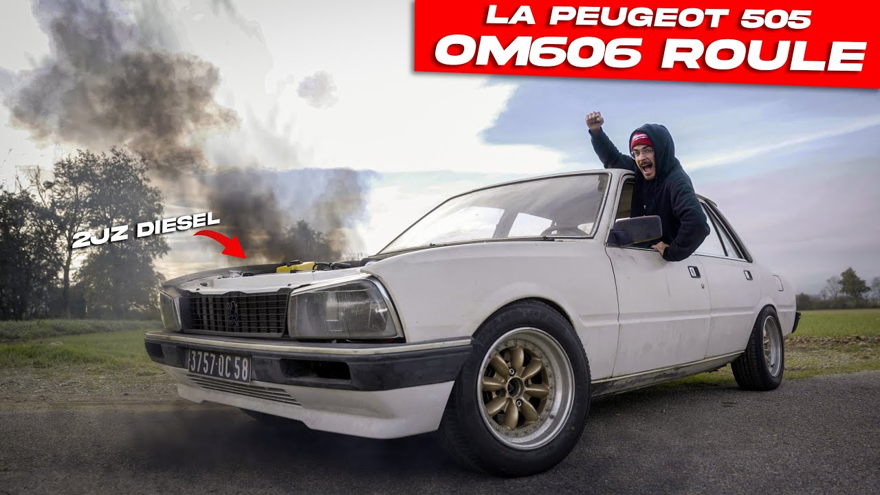 YouTube post by @AnthonyPerrierPDLV for Reolink. Caption reads: LA 505 OM606 EST SORTIE DU GARAGE (en roulant).