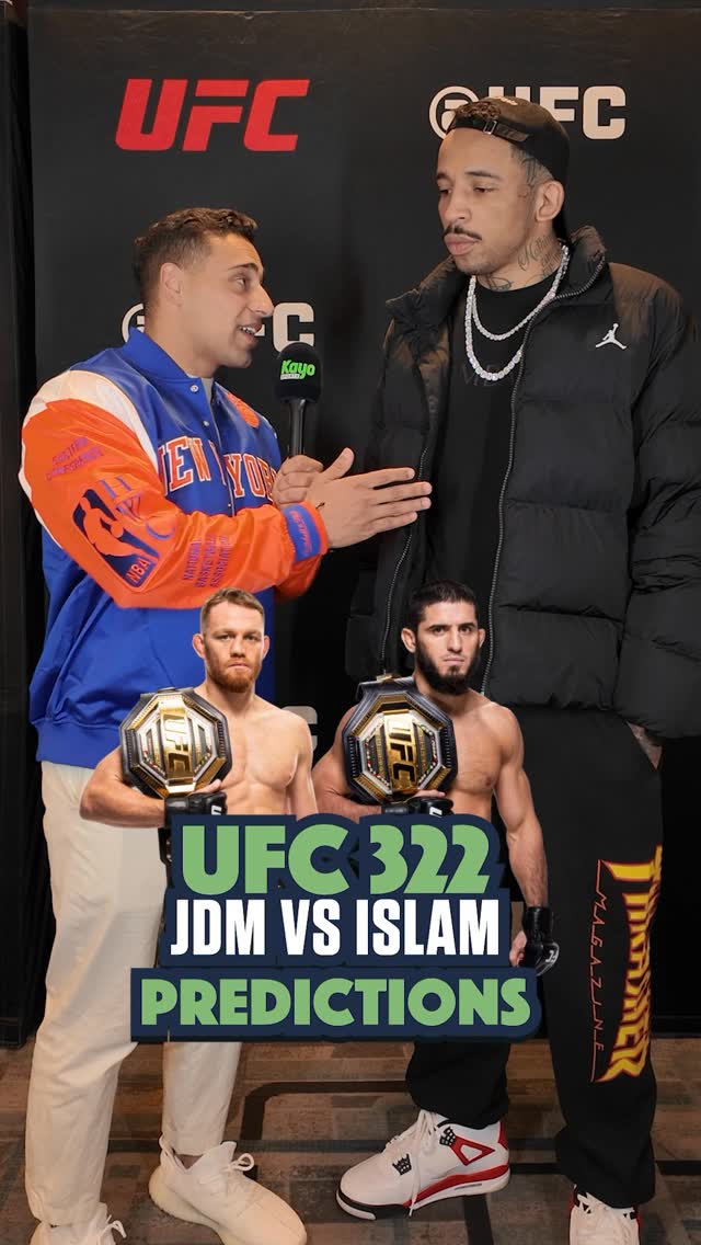 Instagram post by @jonbernardk for Kayo Sports. Caption reads: JDM 🇦🇺 vs Islam Makhachev 🇷🇺 | Main Event....