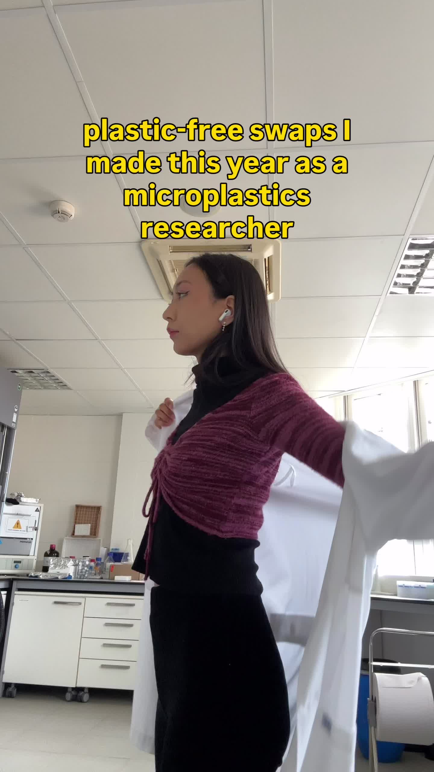 TikTok post by @dankazh.microplastics for Blueland. Caption reads: [...] you can reduce by swapping them.....