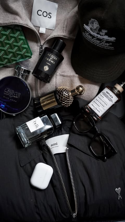 Instagram post by @_frenshmen for Bdk Parfums. Caption reads: [...] Royal @guerlain 2. BDK - Gris Charnel....
