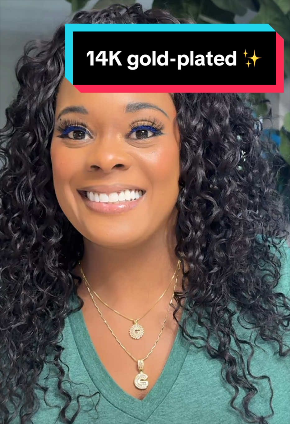 TikTok post by @cookingwithginayoung for TimelessDream. Caption reads: Personalized elegance with this 2-pack of 14K....