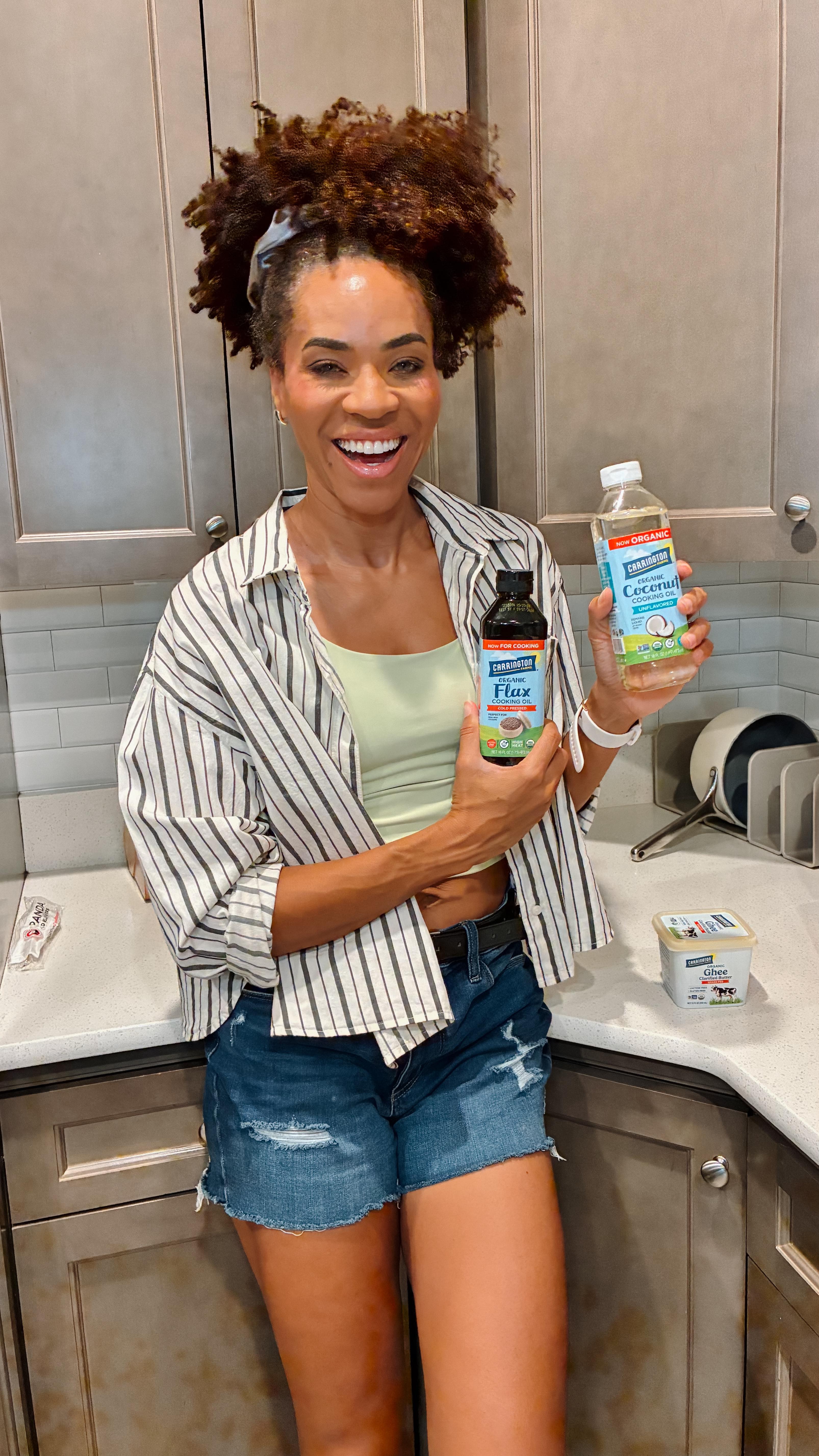 Instagram post by @chanteamcintyre for Carrington Farms. Caption reads: @Chanteamcintyre is making little swaps that help....