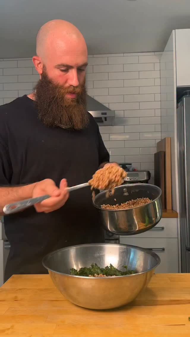 Instagram post by @bengingi for Bob's Red Mill. Caption reads: Regular salads are fine, but this one puts on a....