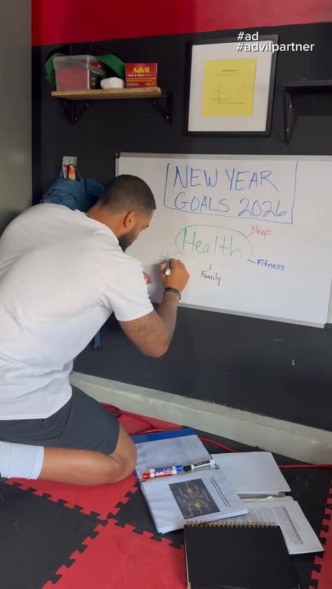 Instagram post by @thewilliamsondad for Advil. Caption reads: #advilpartner New Year. New You. No Congestion....