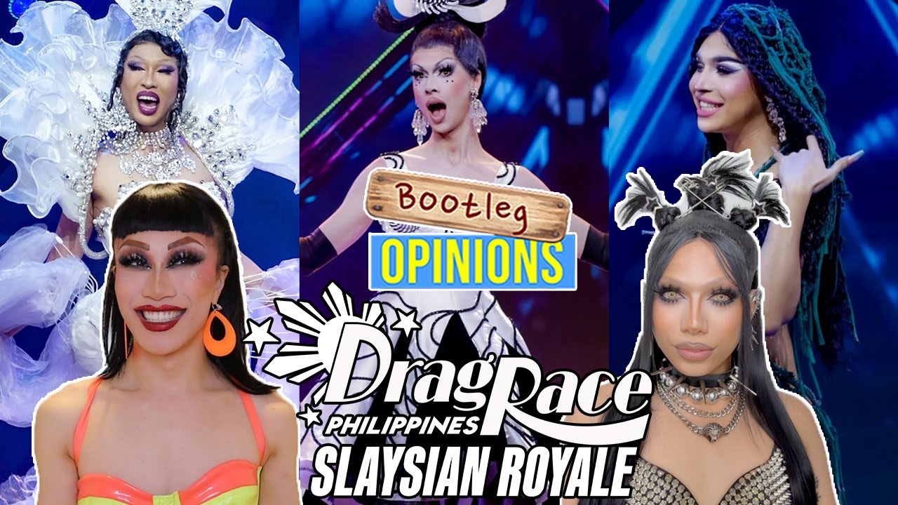 YouTube post by @YuhuaOfficial for Banish. Caption reads: Drag Race Philippines: Slaysian Royale x Bootleg....
