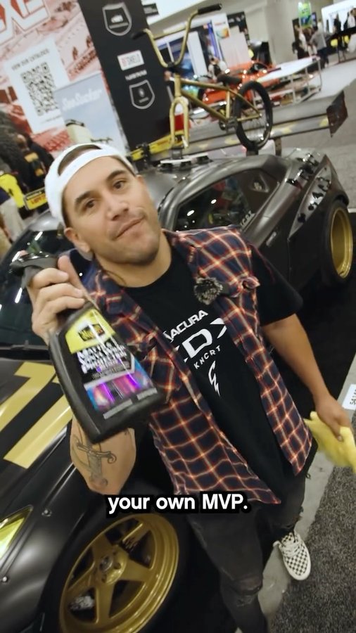 Instagram post by @cocozurita for Meguiar’s. Caption reads: #Ad #meguiarspartner - Stoked to get my hands on....