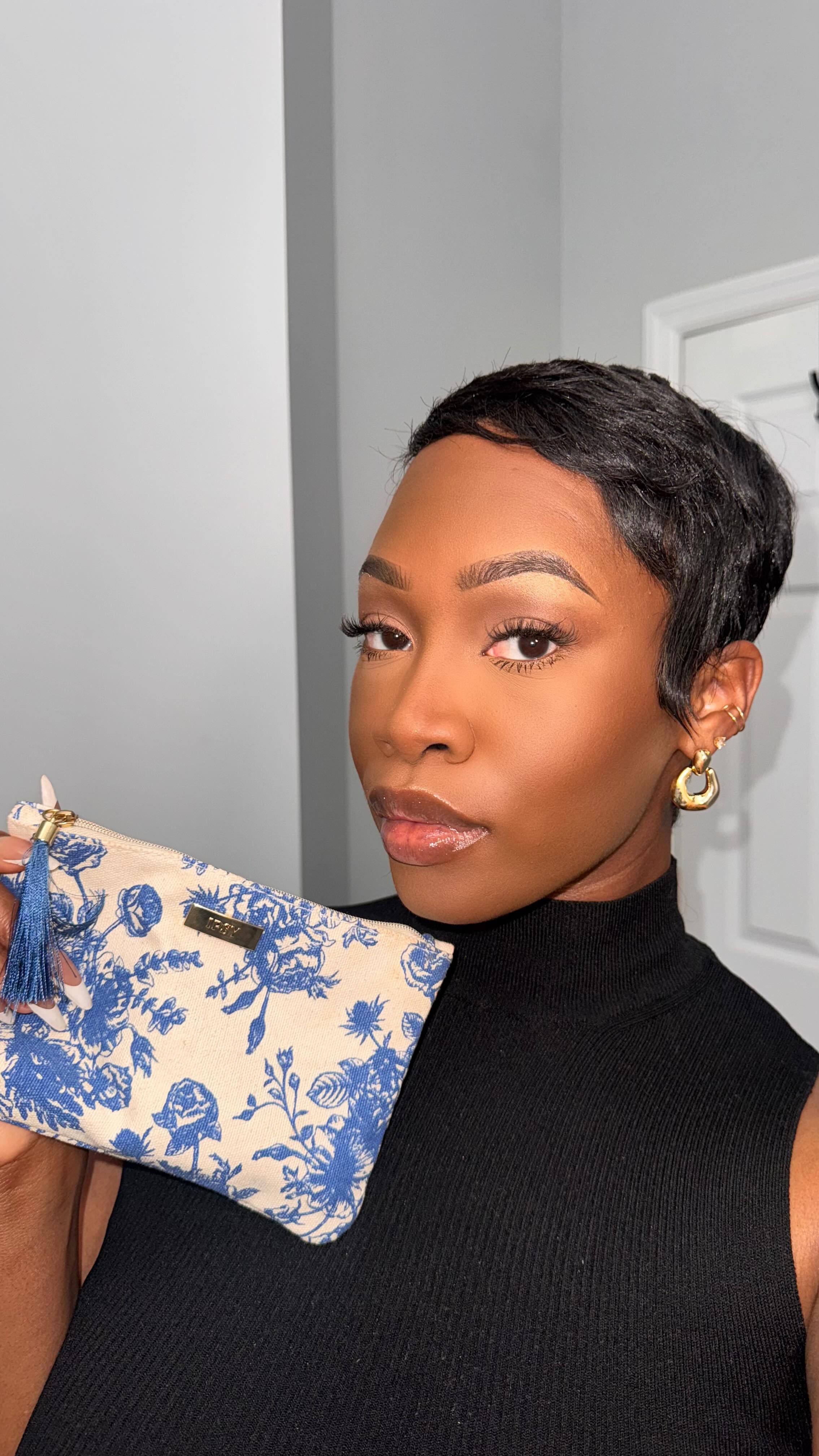 Instagram post by @maya_galore for Wander Beauty. Caption reads: My May @ipsy glam bag helped me finish this simple....