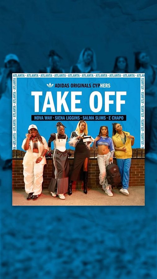 Instagram post by @novawav for Mass Appeal. Caption reads: ‘TAKE OFF’ OUT NOW 🚀
Three ATL superstars and....