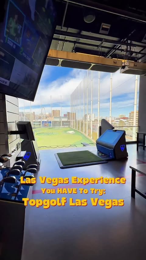 Instagram post by @grandprix for Topgolf. Caption reads: Vegas is already wild during race week… but....