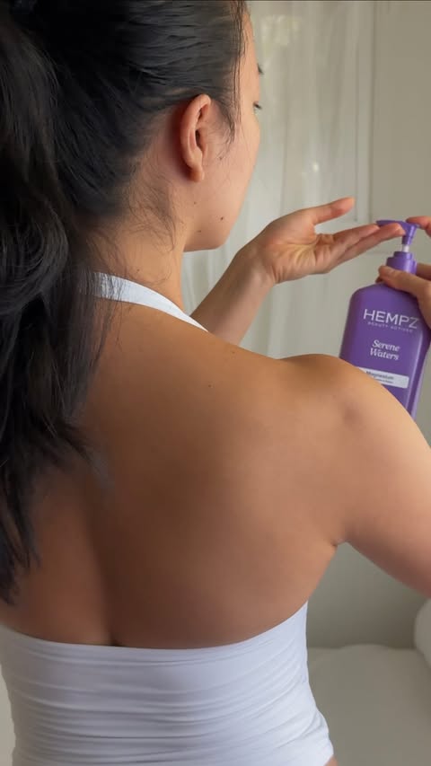Instagram post by @luciayliu for Hempz. Caption reads: [...] gua sha to boost circulation Find the....